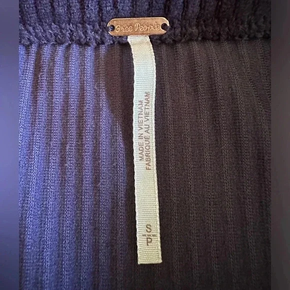 Free People Helen Ribbed Tube Midi Skirt—Purple—Size Small - Picture 6 of 8